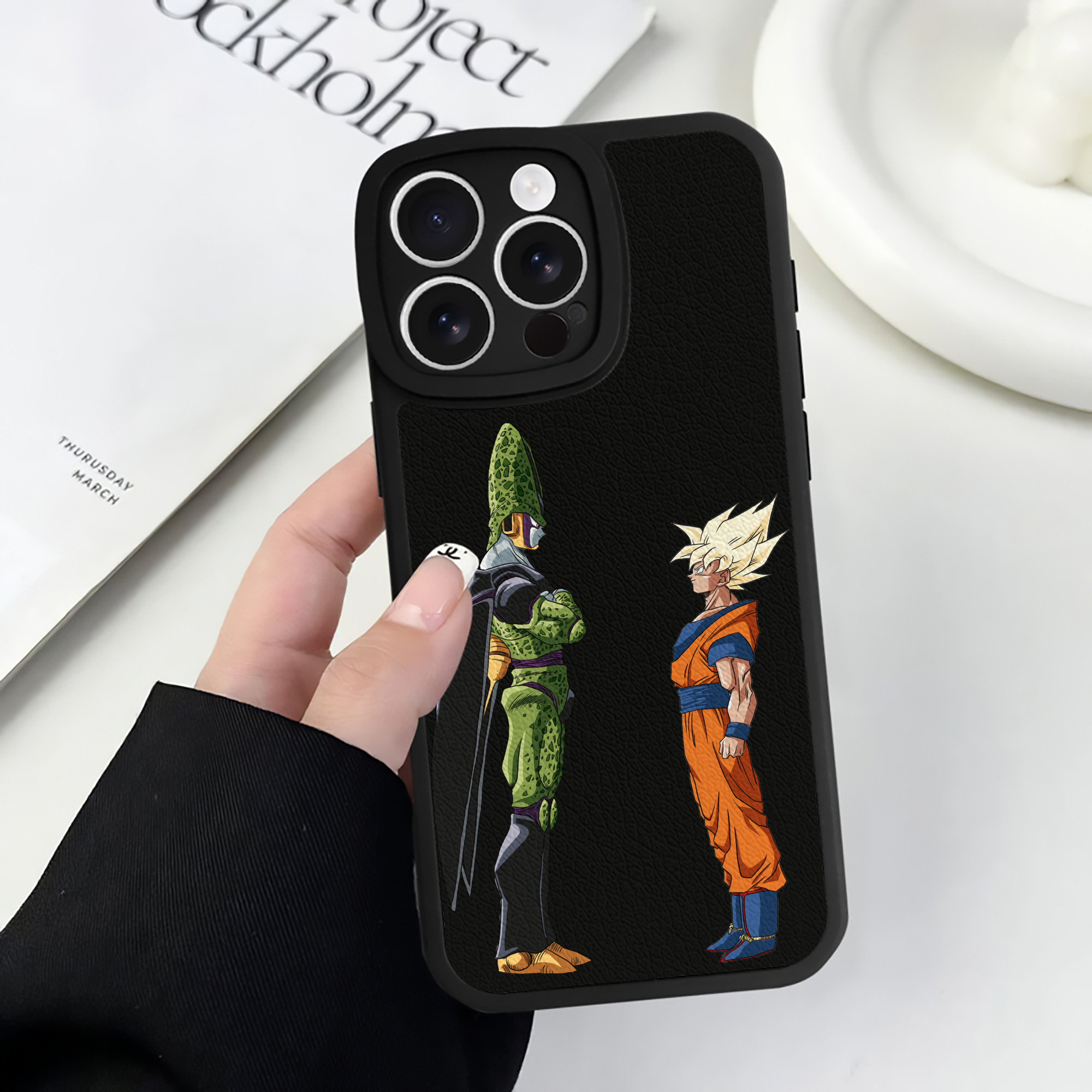 （画像用） ドラゴンボール DRAGON BALL 【iPhone 16シリーズ対応】シリコンスマホケース（レザー調） 材質：シリコン